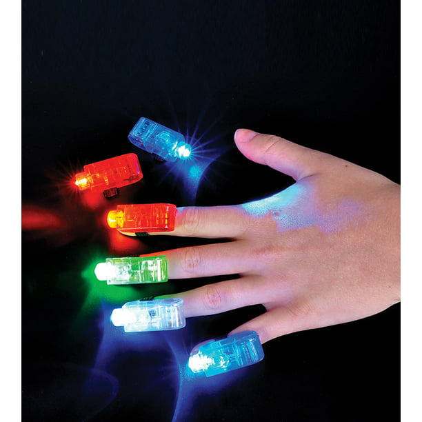 Set of 4 Fun Central I579 Strap On LED Fingers 